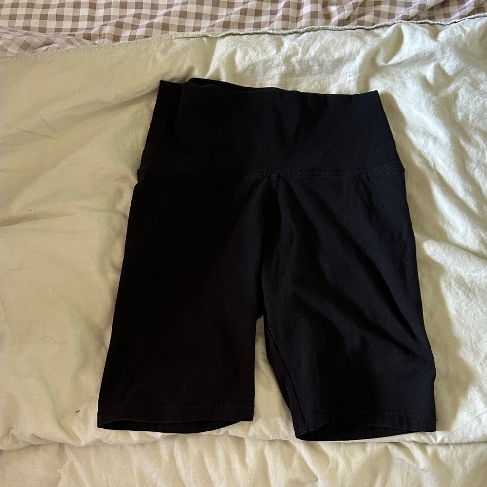 Aerie chill play move black biker shorts